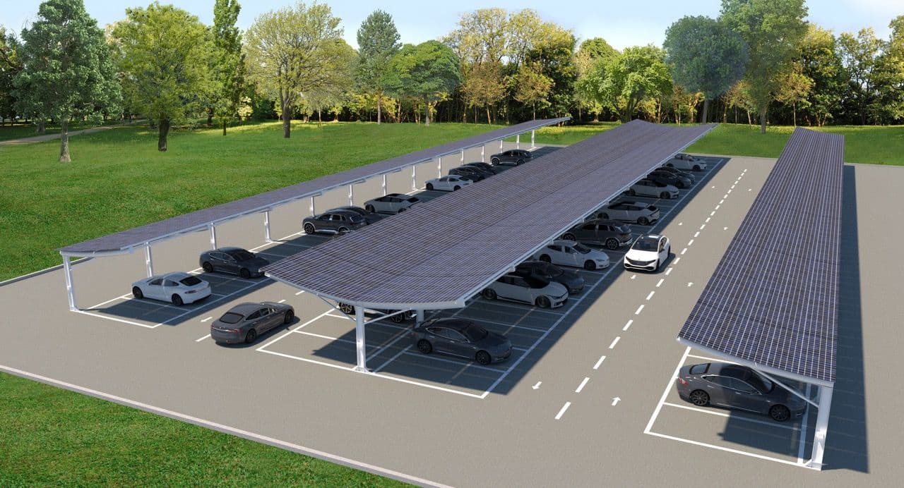 NRG Docks AERO single and dubble solar parking space